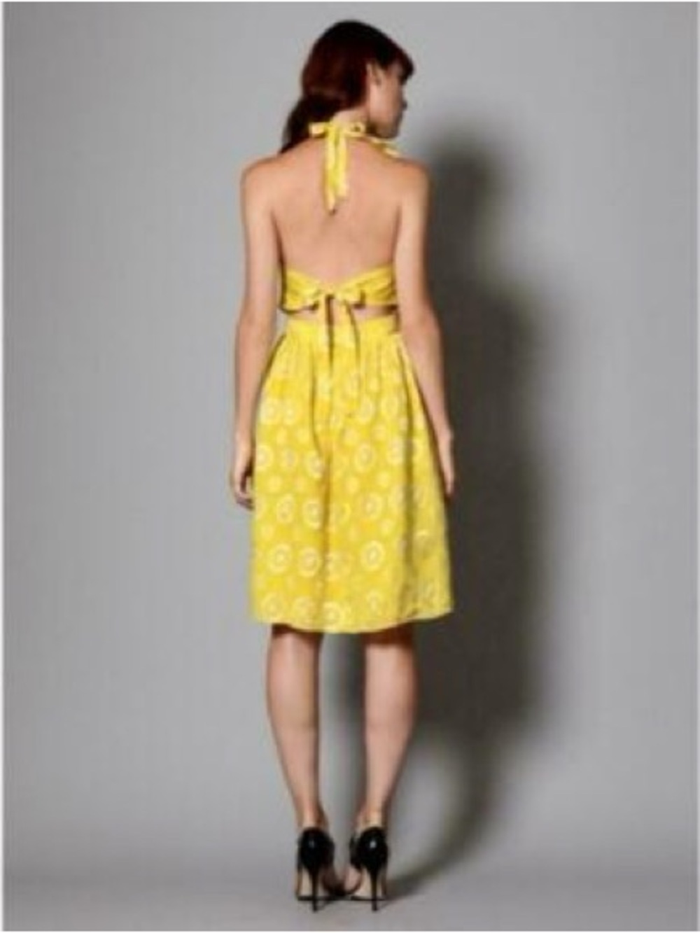 Anthropologie Final Act" Silk Halter Dress by Lauren Moffatt - Picture 2 of 8